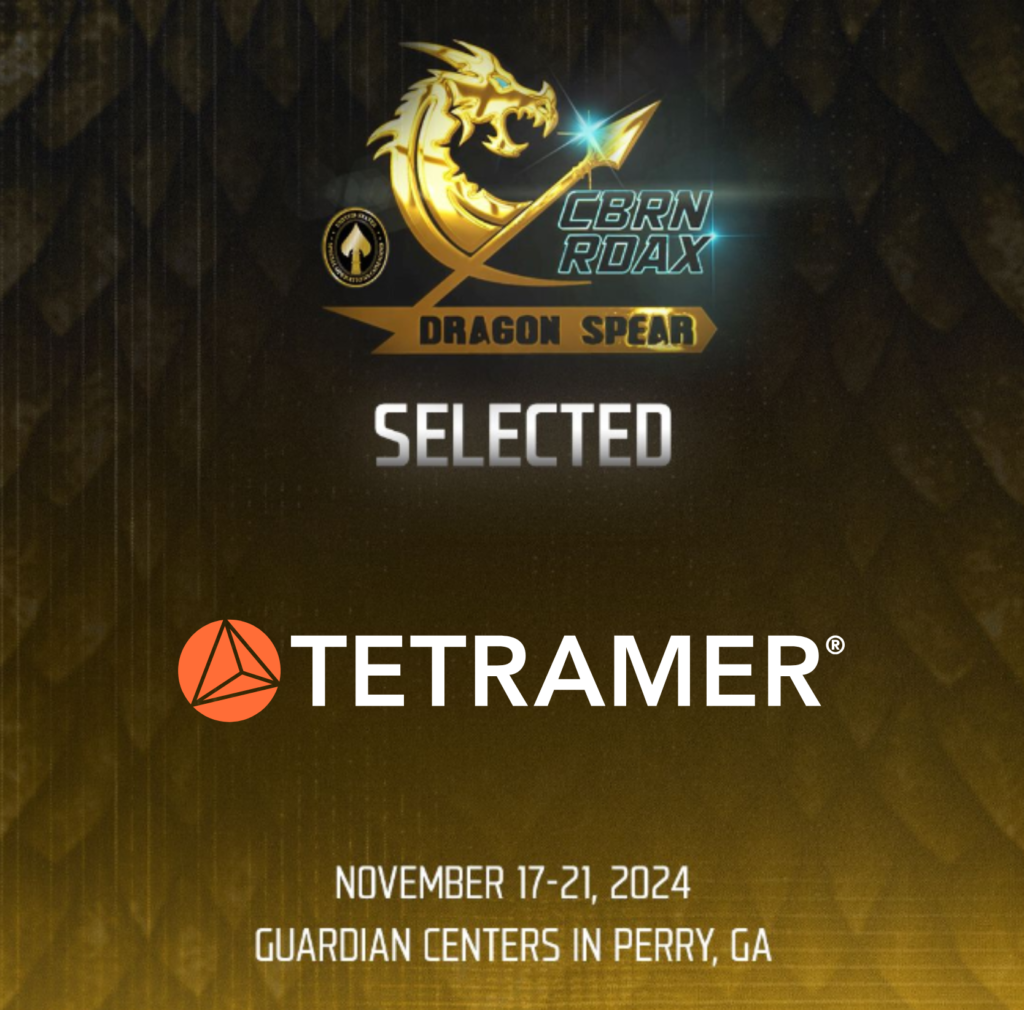 Tetramer Decontamination Materials Selected For RDAX 2024 Tetramer